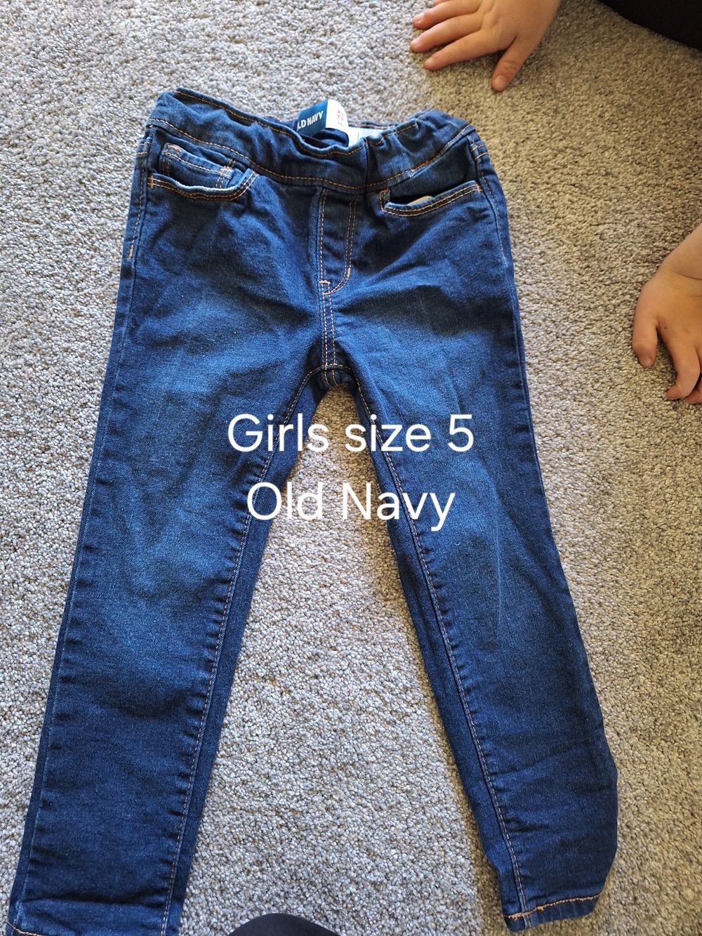 Old Navy Girls Dark Blue Denim Jeggings